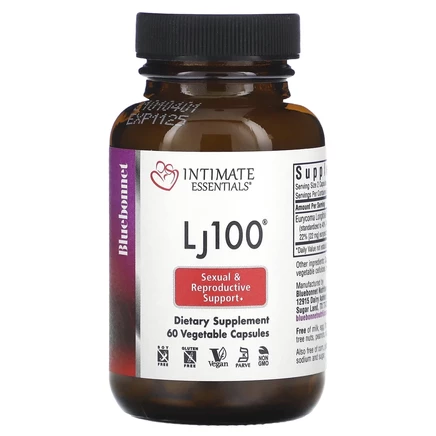 Bluebonnet Nutrition, Intimate Essentials, Lj100, 60 вегетарианских капсул