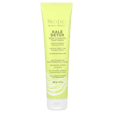 Pacifica, Kale Detox, глубоко очищающее средство для умывания, 147 мл (5 жидк. Унций)