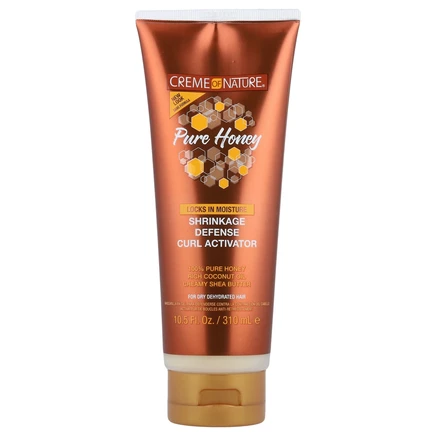 Creme Of Nature, Pure Honey, Shrinkage Defense, Curl Activator, 10.15 fl oz (310 ml)