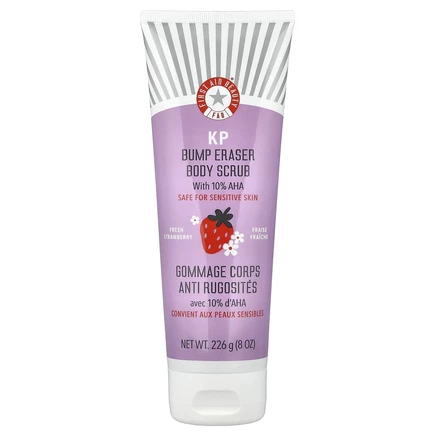 First Aid Beauty, Bump Eraser, скраб для тела, с 10% АГК, свежая клубника, 226 г (8 унций)
