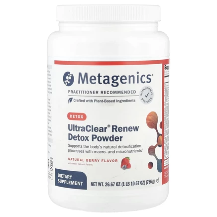 Metagenics, UltraClear, Renew, натуральный ягодный вкус, 756 г (1 фунт 10,67 унции)