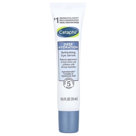Cetaphil, Deep Hydration, освежающая сыворотка для кожи вокруг глаз, 15 мл (0,5 жидк. Унции)
