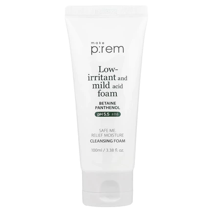 make p:rem, Защитите меня. Relief Moisture, очищающая пенка, 100 мл (3,38 жидк. унции)
