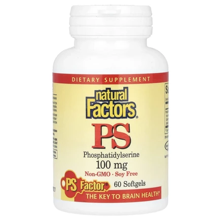 Natural Factors, ФС (фосфатидилсерин), 100 мг, 60 мягких таблеток