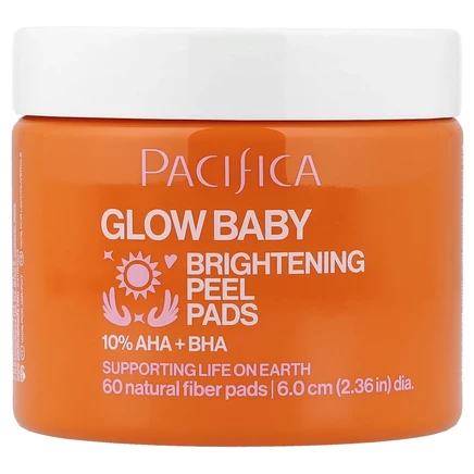 Pacifica, Glow Baby, осветляющие пилинги, 60 шт.