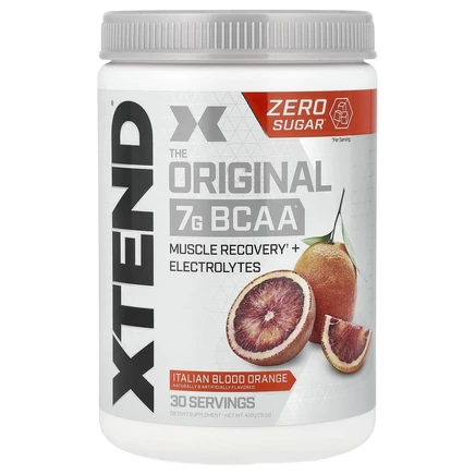 XTEND, The Original, 7 г аминокислот с разветвленной цепью (BCAA), со вкусом итальянского красного апельсина, 435 г (15,3 унции)