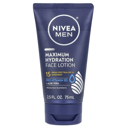 Nivea, Для мужчин, лосьон для максимального увлажнения лица, SPF 15, 75 мл (2,5 жидк. Унции)