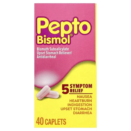 Pepto Bismol, Пепто бисмол, 40 капсул