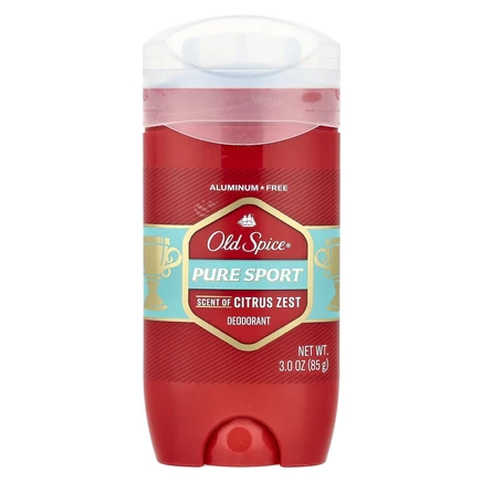 Old Spice, Pure Sport, дезодорант, цитрусовая цедра, 85 г (3 унции)