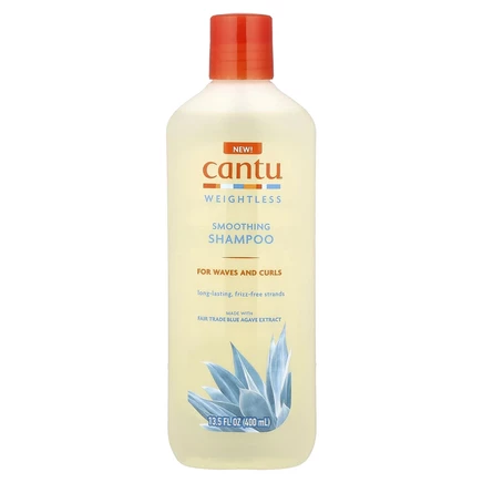 Cantu, Weightless, разглаживающий шампунь, для волн и кудрей, 400 мл (13,5 жидк. Унции)