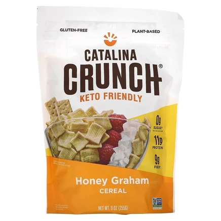 Catalina Crunch, Keto Friendly Cereal, Honey Graham, 255 г (9 унций)