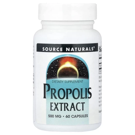 Source Naturals, экстракт прополиса, 500 мг, 60 капсул