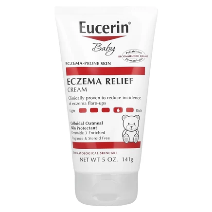 Eucerin, крем от экземы, для детей, 141 г (5 унций)