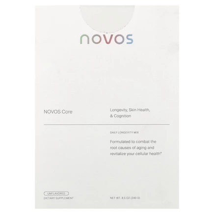 NOVOS, NovosCore, без добавок, 30 пакетиков, 8 г (0,28 унции) каждый