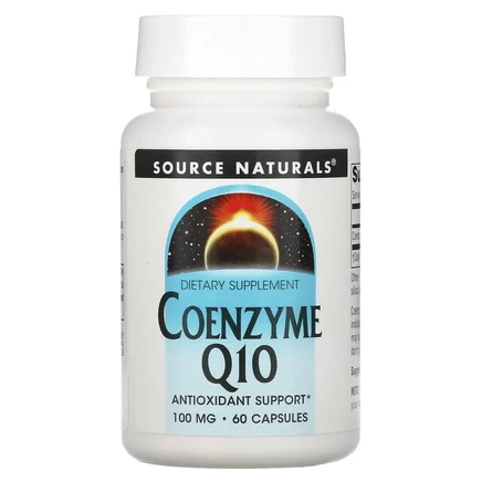 Source Naturals, коэнзим Q10, 100 мг, 60 капсул