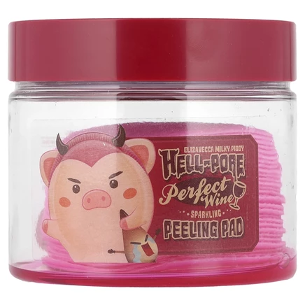 Elizavecca, Milky Piggy, Hell-Pore, игристые пилинг-диски с идеальным вином, 30 шт., 200 мл (6,76 жидк. Унции)