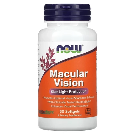 NOW Foods, Macular Vision, 50 мягких таблеток