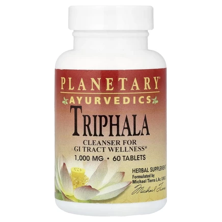 Planetary Herbals, Ayurvedics, трифала, 60 таблеток