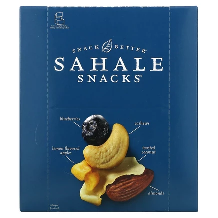 Sahale Snacks, смесь миндаля, орехов и сухофруктов, ягодный макарун, 9 пакетиков по 42,5 г (1,5 унции)