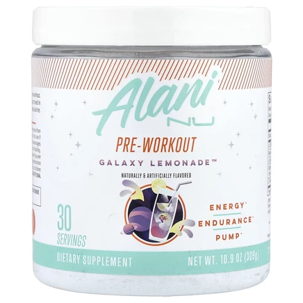 Alani Nu, предтренировочный комплекс, Galaxy Lemonade™, 309 г (10,9 унции)