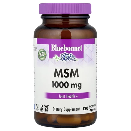 Bluebonnet Nutrition, МСМ, 1000 мг, 120 растительных капсул