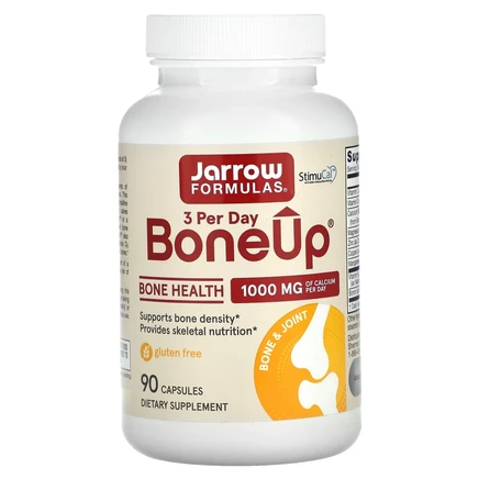 Jarrow Formulas, BoneUp 3 в день, 1000 мг, 90 капсул