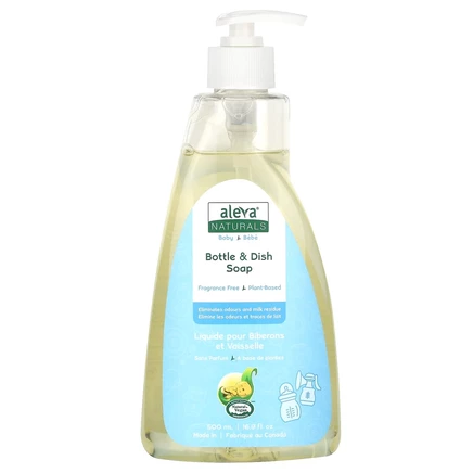 Aleva Naturals, Мыло для бутылочек и посуды, без отдушек, 500 мл (16,9 жидк. Унции)