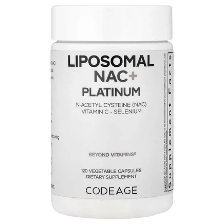 Codeage, Liposomal NAC+ Platinum, 120 растительных капсул