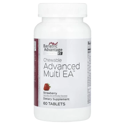 Bariatric Advantage, Chewable Advanced Multi EA, клубника, 60 таблеток