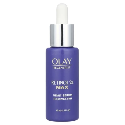 Olay, Regenerist, ретинол 24, ночная сыворотка, без отдушек, 40 мл (1,3 жидк. Унции)