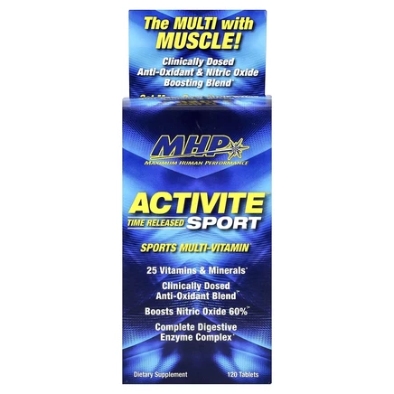 MHP, Activite Sport, мультивитамины, замедленное высвобождение, 120 таблеток