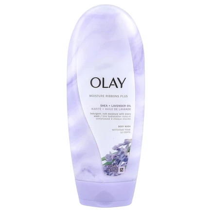 Olay, Moisture Ribbons Plus, гель для душа, масла ши + лаванды, 532 мл (18 жидк. унций)