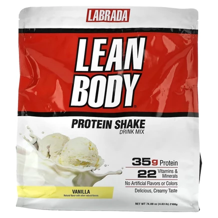 Labrada Nutrition, Lean Body, протеиновая смесь для приготовления коктейля, ваниль, 2100 г (4,63 фунта)