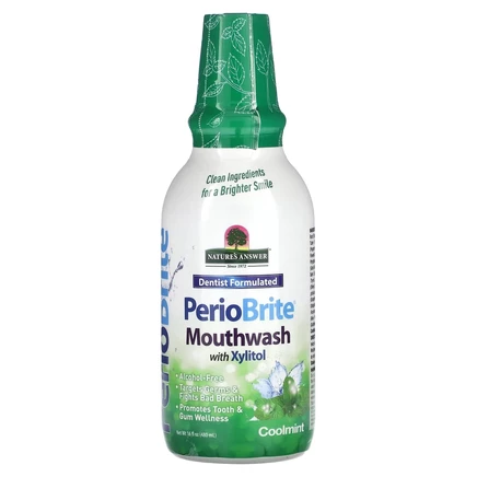 Ополаскиватель Nature's Answer PerioBrite, мята, 480 мл