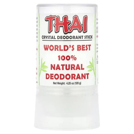 Thai Deodorant Stone, Дезодорант-стик Thai Crystal, 4,25 унции (120 г)