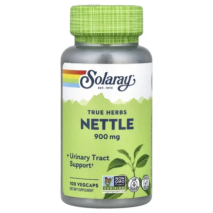 Solaray, Крапива True Herbs, 900 мг, 100 вегетарианских капсул