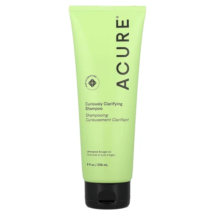 ACURE, Curiously Clarifying, очищающий шампунь, лемонграсс и аргана, 236,5 мл (8  жидк. унций.)
