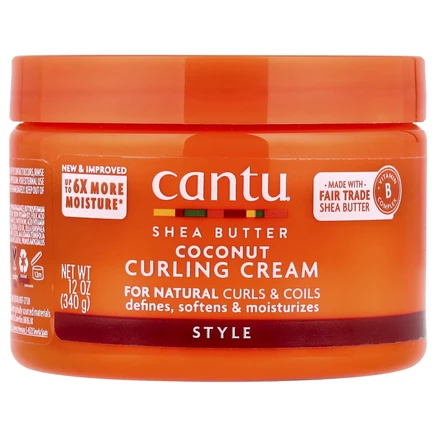 Cantu, крем для вьющихся волос с маслом ши и кокосом, 340 г (12 унций)