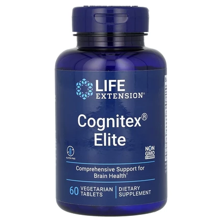 Life Extension, Cognitex Elite, 60 вегетарианских таблеток