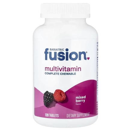 Bariatric Fusion, мультивитамины, ягодный вкус, 120 таблеток
