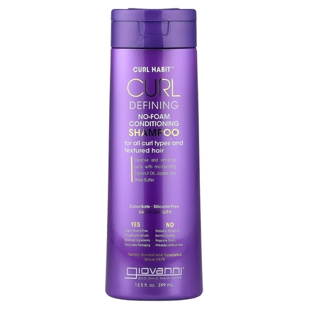 Giovanni, Curl Habit, кондиционер-шампунь без пены для определения локонов, для всех типов локонов, 399 мл (13,5 жидк. Унции)