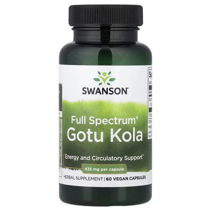 Swanson, Full Spectrum Gotu Kola, 435 мг, 60 капсул