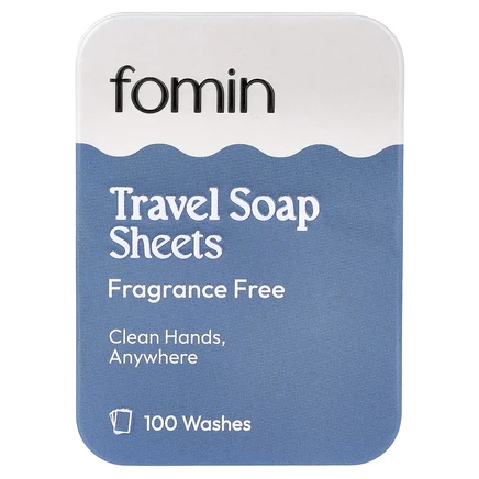 fomin, мыло для путешествий, без отдушек, 100 шт., 44 г (1,55 унции)