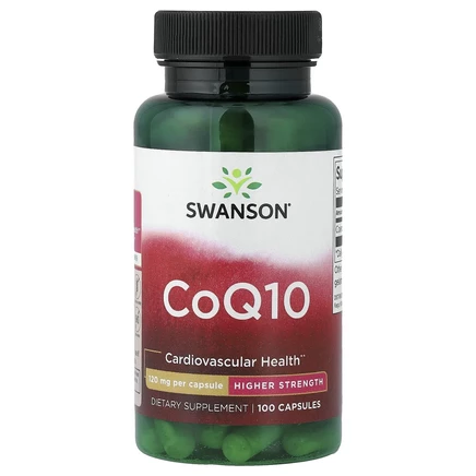 Swanson, Коэнзим Q10, высокая эффективность, 120 мг, 100 капсул