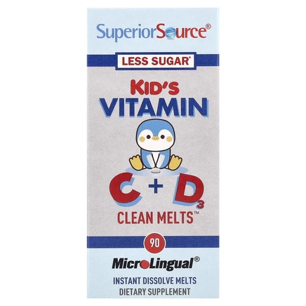 Superior Source, Детские витамины C и D, 90 растворимых ингредиентов