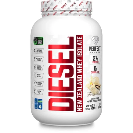 PERFECT Sports, Diet, новозеландский сывороточный изолят, французская ваниль, 908 г (2 фунта)