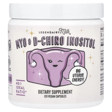Legendairy Milk, Myo & D-Chiro Inositol, 120 веганских капсул