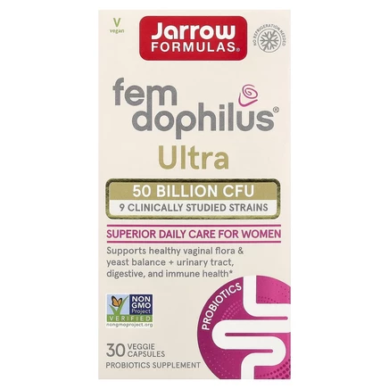 Jarrow Formulas, Fem-Dophilus® Ultra, 30 растительных капсул