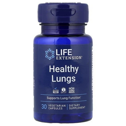 Life Extension, Healthy Lungs, 30 вегетарианских капсул