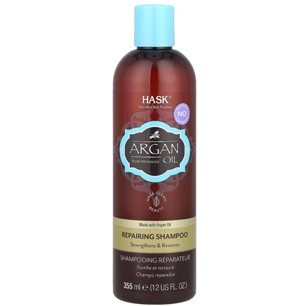 Hask Beauty, Марокко с аргановым маслом, восстанавливающий шампунь, 355 мл (12 жидк. Унций)